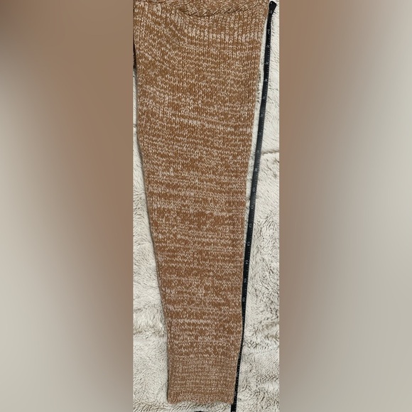 SHEIN Brown Knit Faux Wrap V Neck Chunky Sweater - Picture 4 of 7